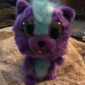 Hatchimal Dragon Purple Blue 7” Plush - good condition